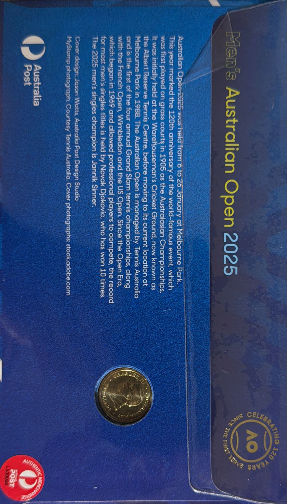 Privy Green $2 2025 Australian Open Mens Coin  coin collectible - Main Image 2