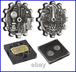 Evolution Of Industry 1 OZ Silver Gear  coin collectible - Main Image 3