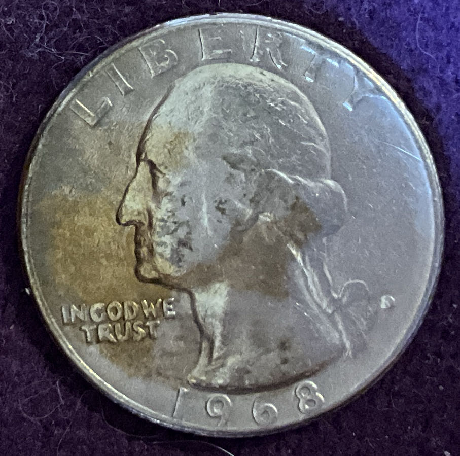 Quarter Washington 1968 D 3  coin collectible - Main Image 3
