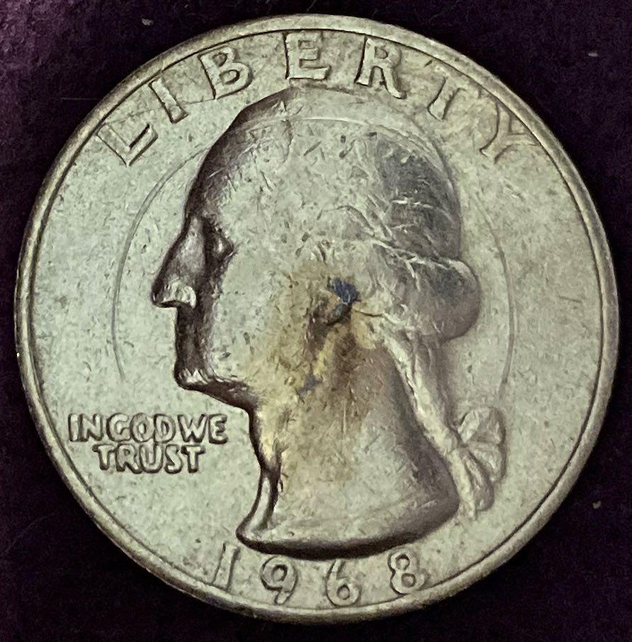Quarter Washington 1968 1  coin collectible - Main Image 3