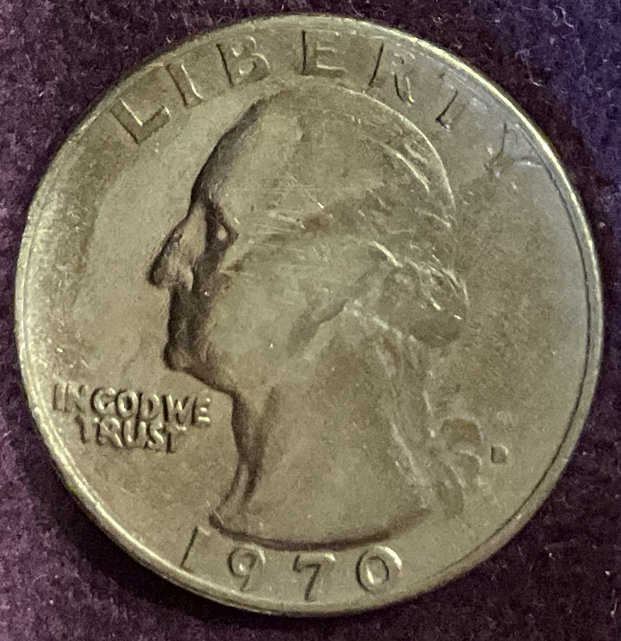 Quarter Washington 1970 D 7  coin collectible - Main Image 3