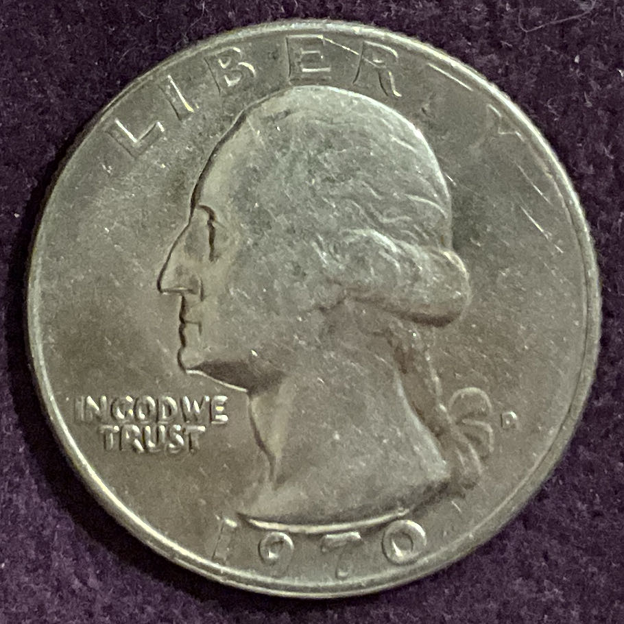 Quarter Washington 1970 D 9  coin collectible - Main Image 3