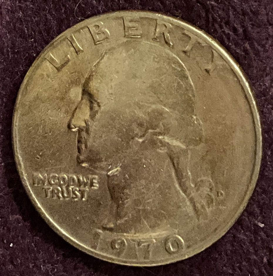 Quarter Washington 1970 D 10  coin collectible - Main Image 3
