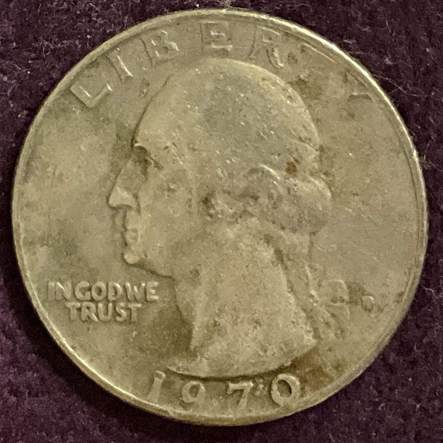Quarter Washington 1970 D 15  coin collectible - Main Image 3
