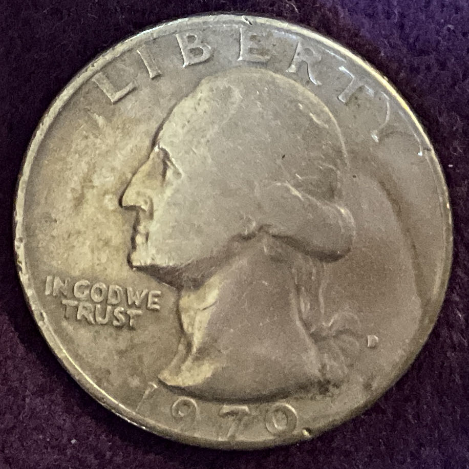 Quarter Washington 1970 D 20  coin collectible - Main Image 3