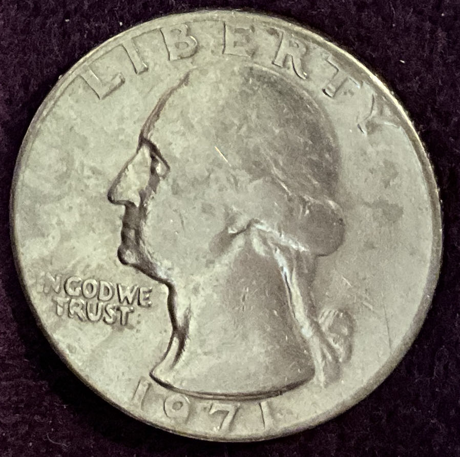 Quarter Washington 1971 1  coin collectible - Main Image 3