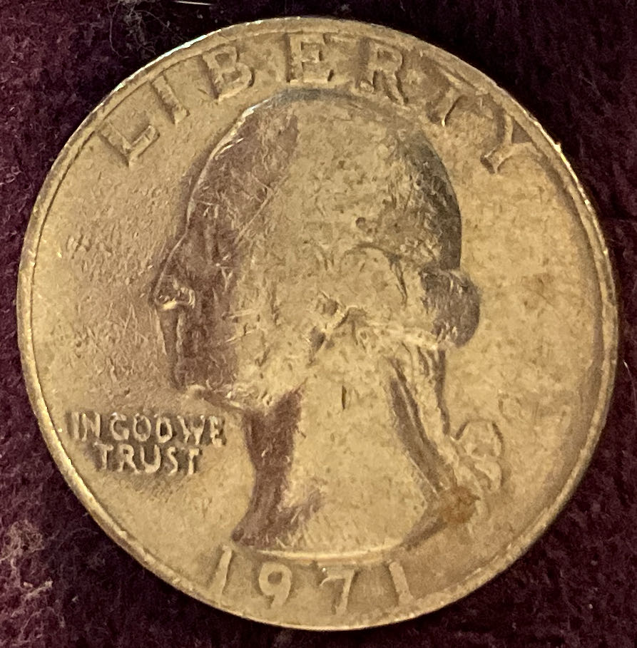 Quarter Washington 1971 3  coin collectible - Main Image 3
