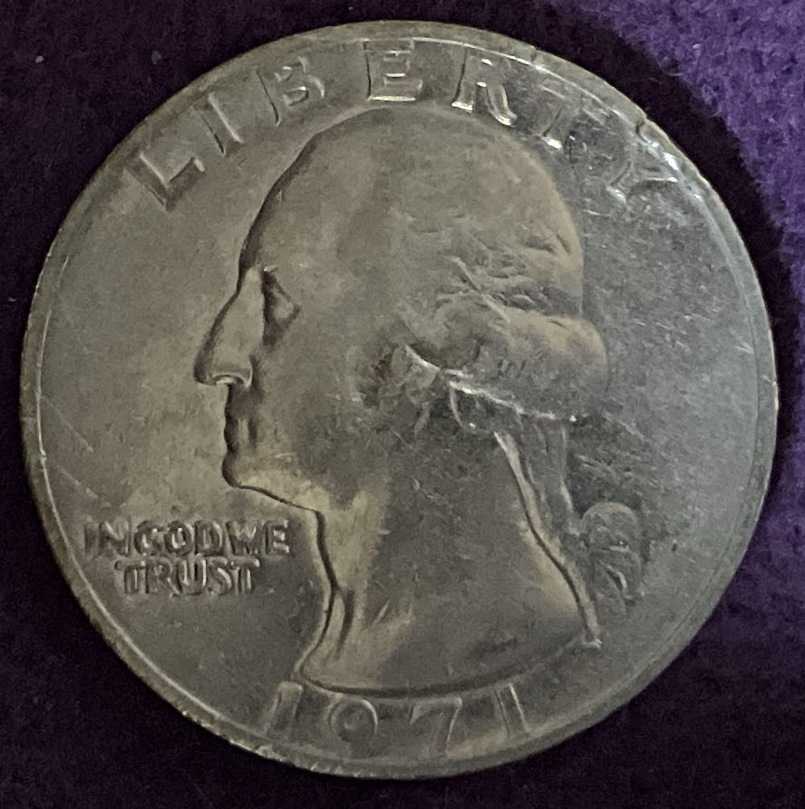 Quarter Washington 1971 4  coin collectible - Main Image 3
