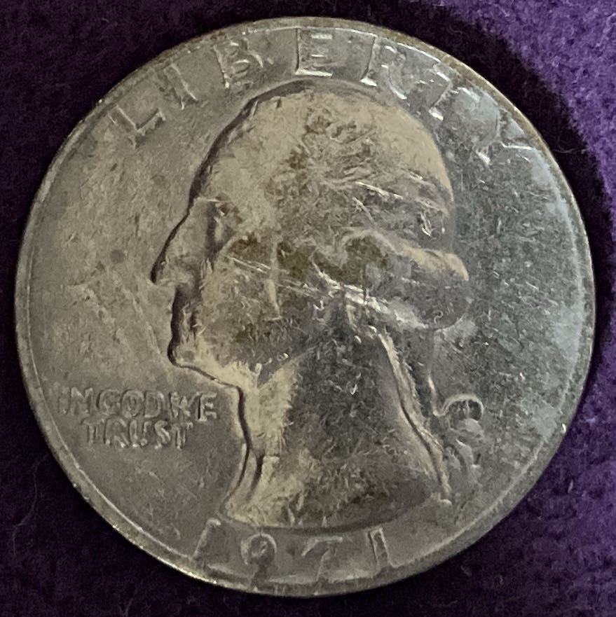Quarter Washington 1971 5  coin collectible - Main Image 3