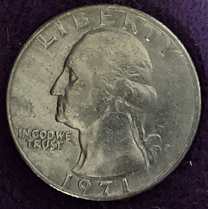 Quarter Washington 1971 D 2  coin collectible - Main Image 3