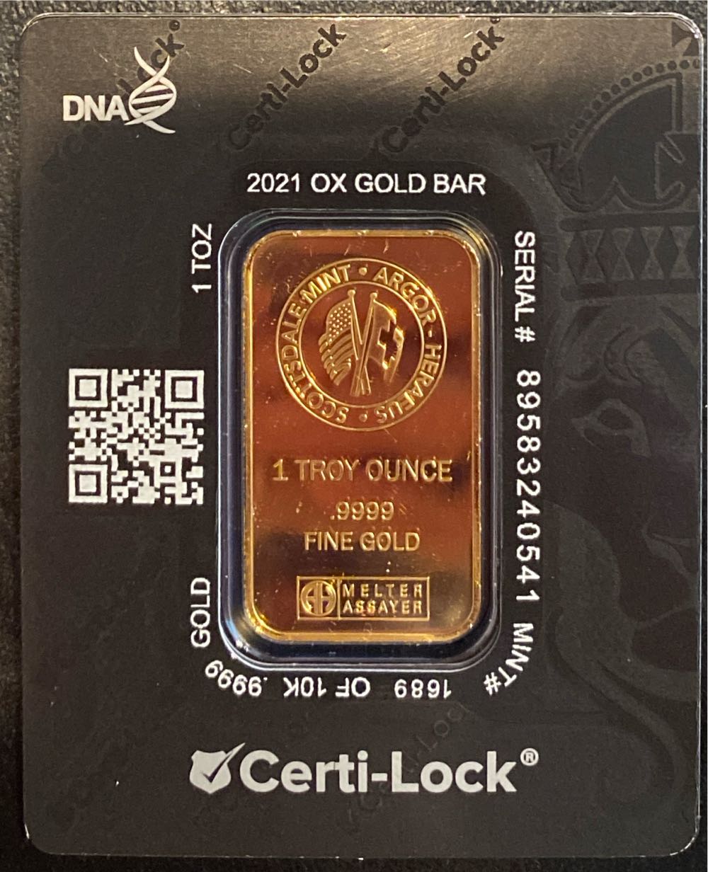 2021 Year Of The Ox Gold Bar  coin collectible - Main Image 3