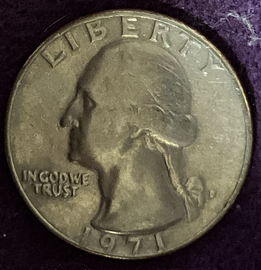 Quarter Washington 1971 D 5  coin collectible - Main Image 3