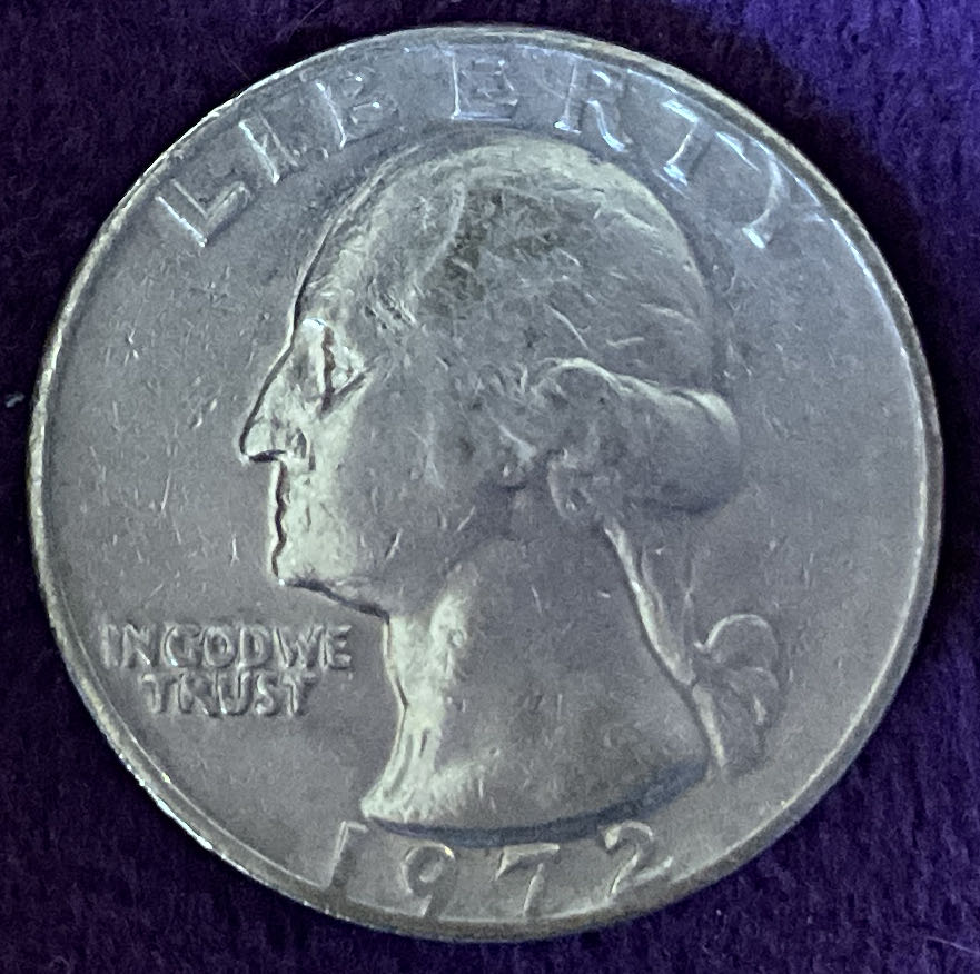 Quarter Washington 1972 2  coin collectible - Main Image 3