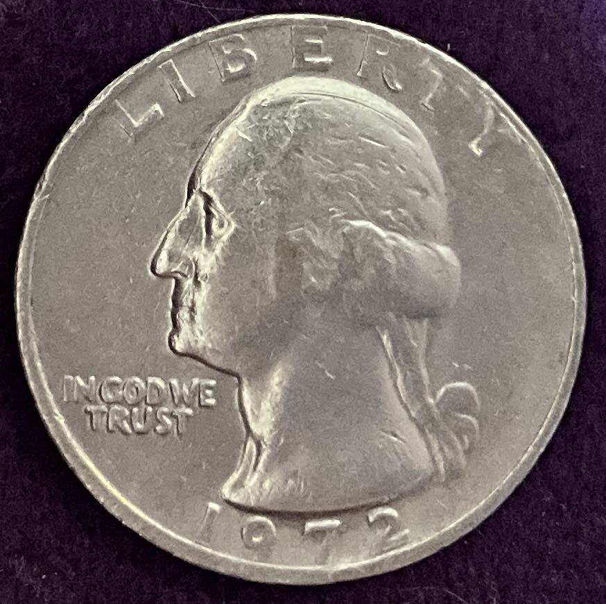 Quarter Washington 1972 3  coin collectible - Main Image 3