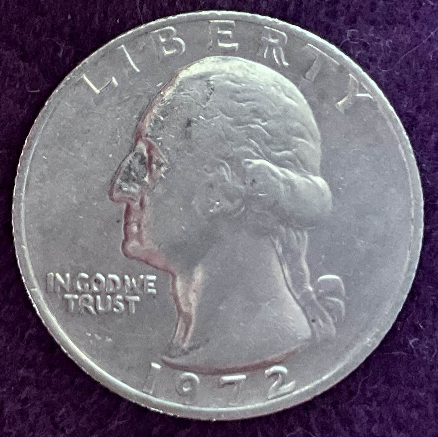 Quarter Washington 1972 4  coin collectible - Main Image 5