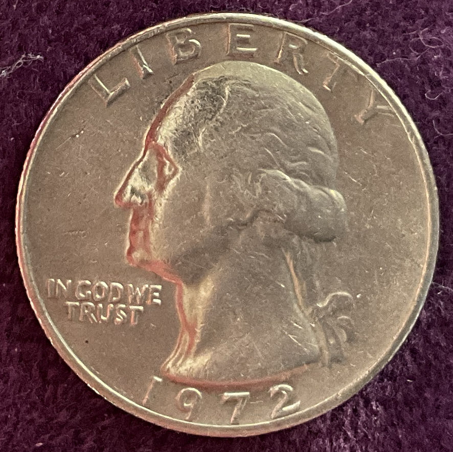 Quarter Washington 1972 6  coin collectible - Main Image 3