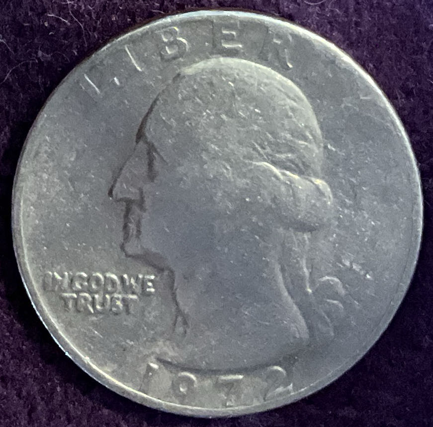 Quarter Washington 1972 7  coin collectible - Main Image 3
