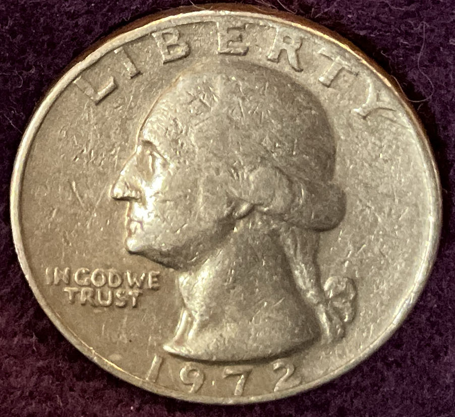 Quarter Washington 1972 7  coin collectible - Main Image 5