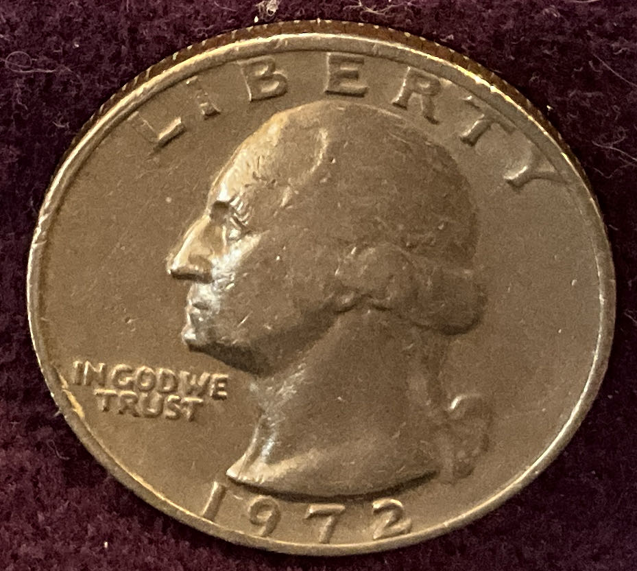 Quarter Washington 1972 10  coin collectible - Main Image 5