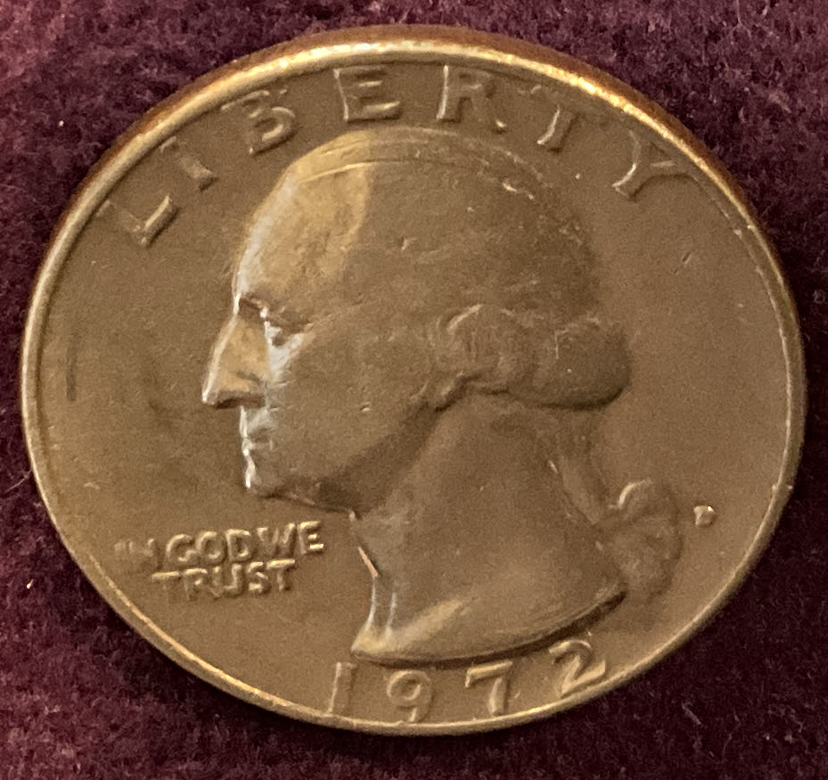 Quarter Washington 1972 D 2  coin collectible - Main Image 3