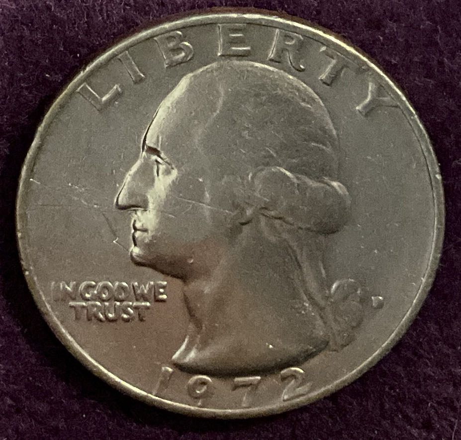 Quarter Washington 1972 D 3  coin collectible - Main Image 3
