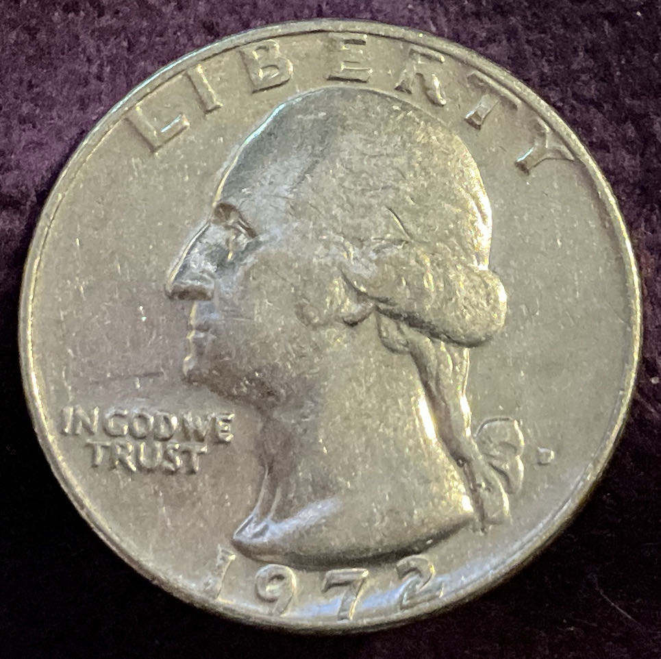 Quarter Washington 1972 D 4  coin collectible - Main Image 5