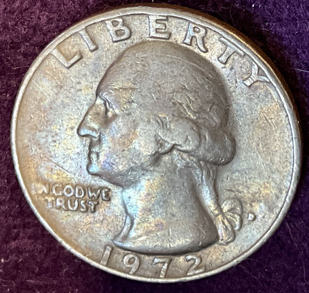 Quarter Washington 1972 D 7  coin collectible - Main Image 3