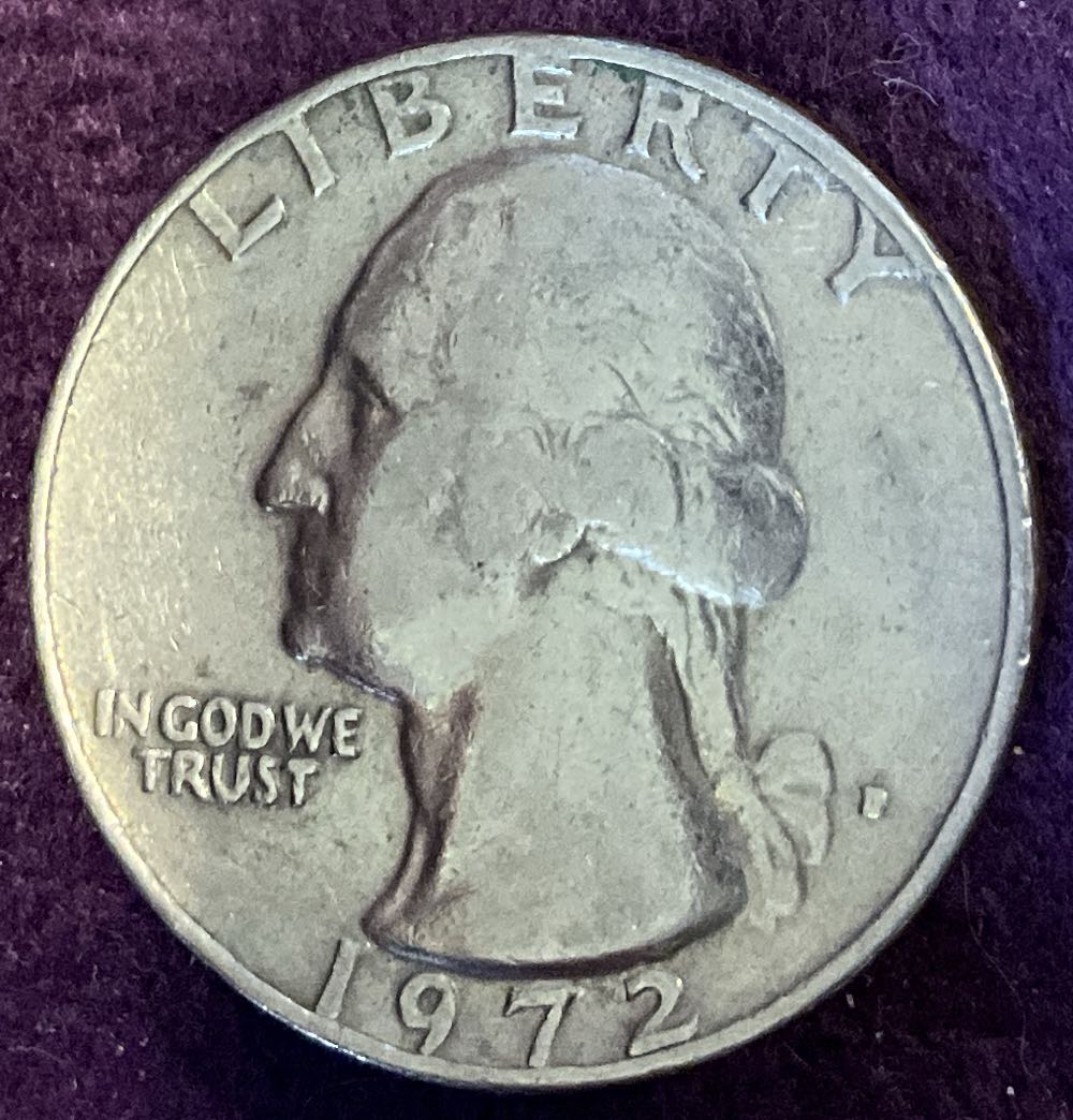 Quarter Washington 1972 D 8  coin collectible - Main Image 3