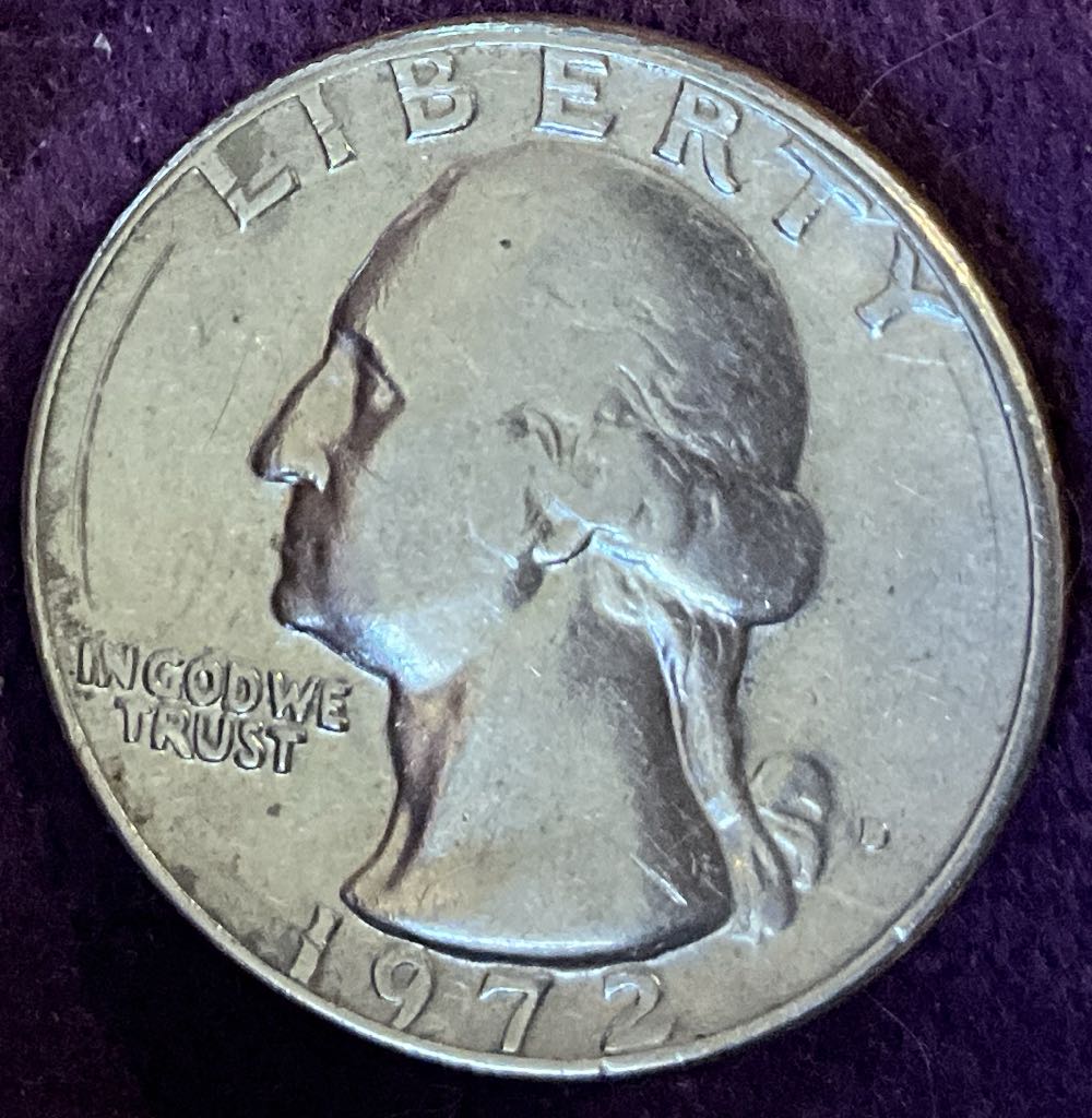 Quarter Washington 1972 D 10  coin collectible - Main Image 3