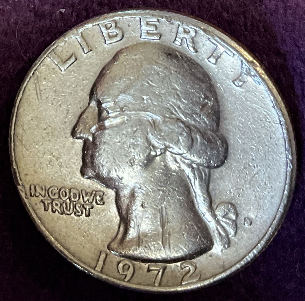 Quarter Washington 1972 D 12  coin collectible - Main Image 3