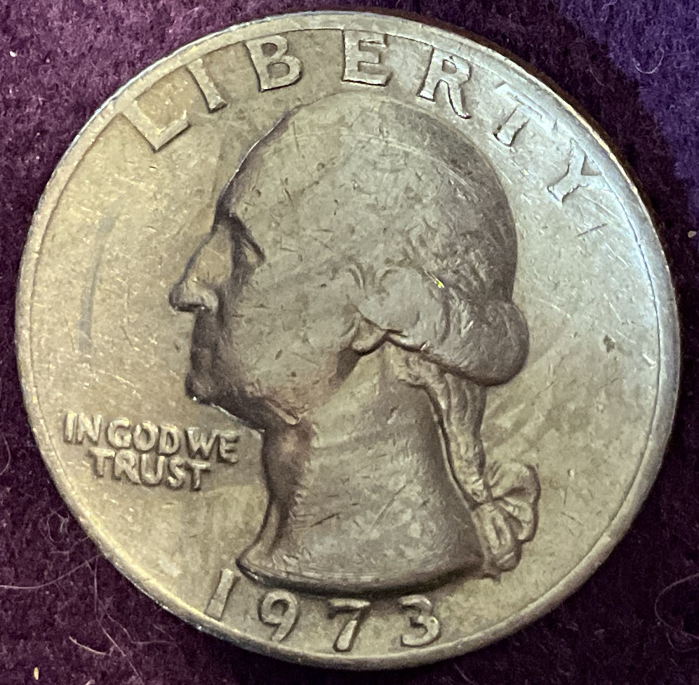 Quarter Washington 1973  coin collectible - Main Image 3
