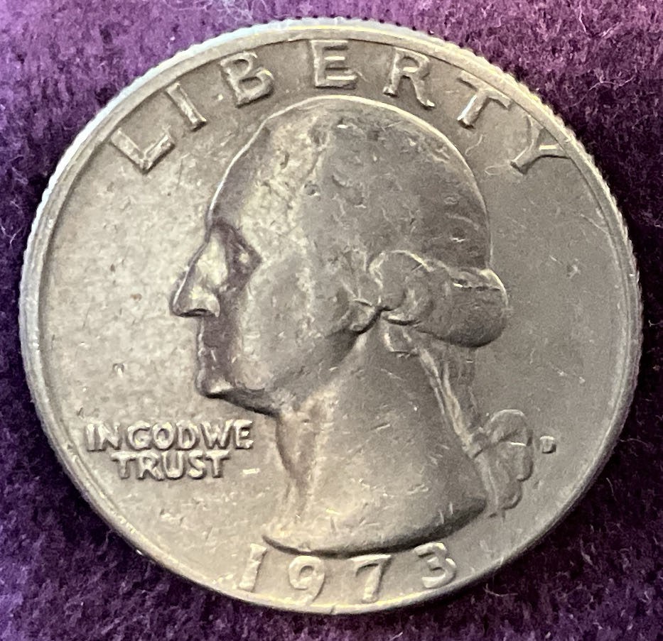 Quarter Washington 1973 D 2  coin collectible - Main Image 3