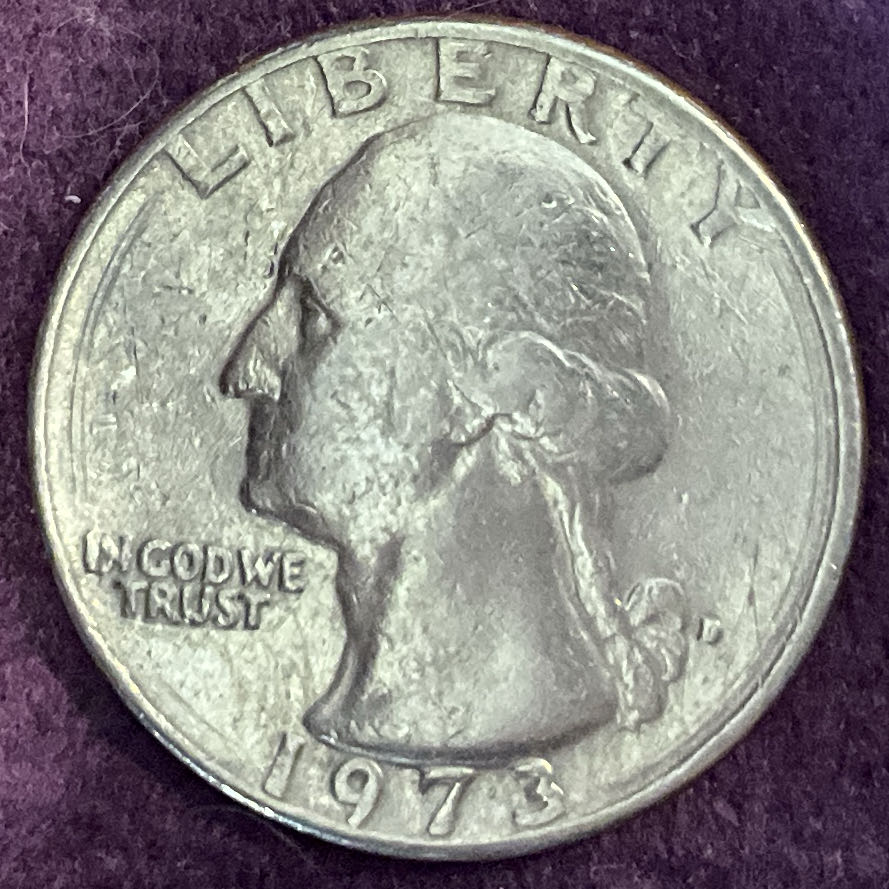 Quarter Washington 1973 D 4  coin collectible - Main Image 3
