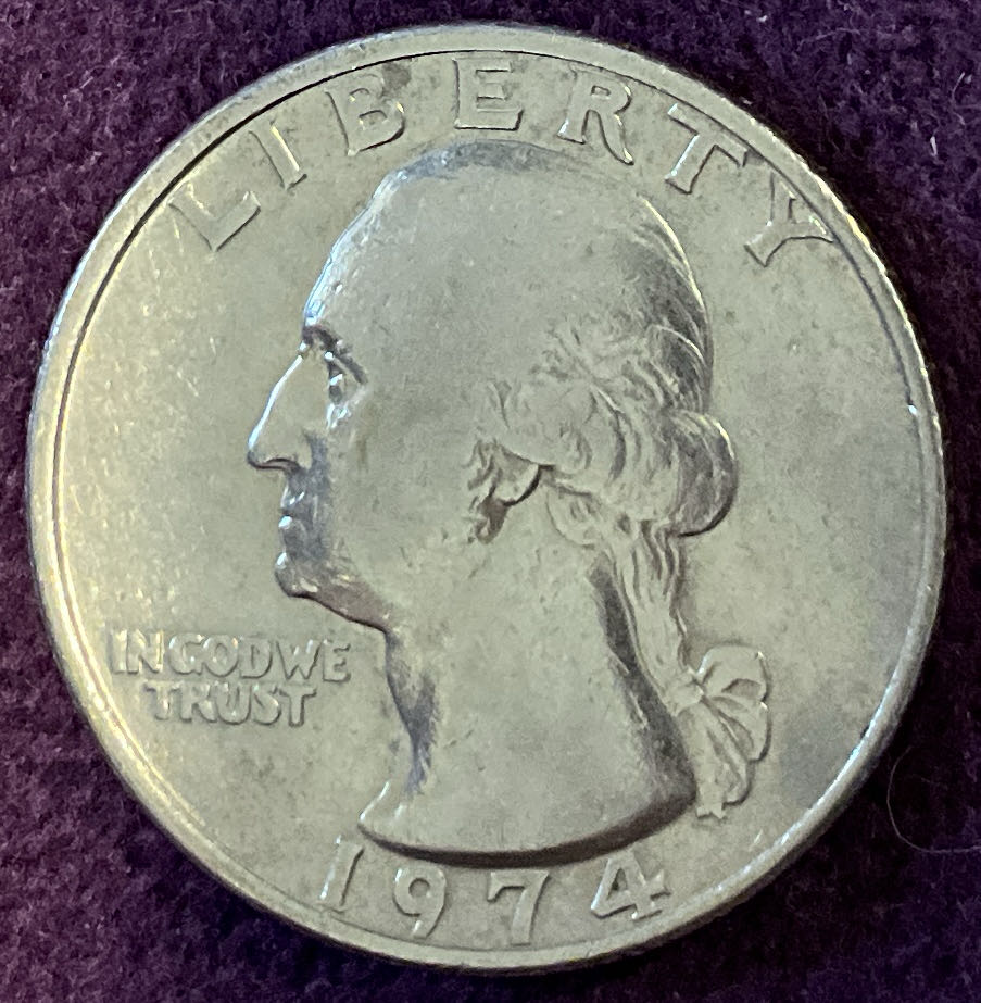Quarter Washington 1974 1  coin collectible - Main Image 3