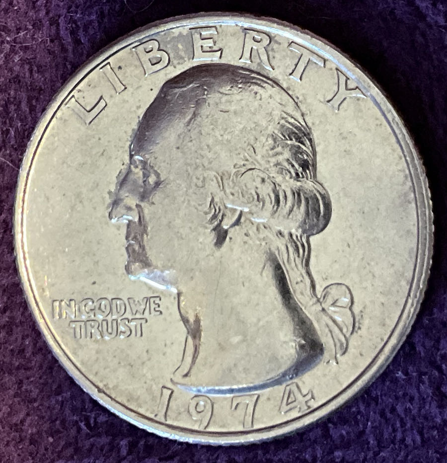 Quarter Washington 1974 2  coin collectible - Main Image 3