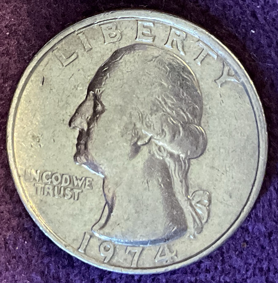 Quarter Washington 1974 3  coin collectible - Main Image 3