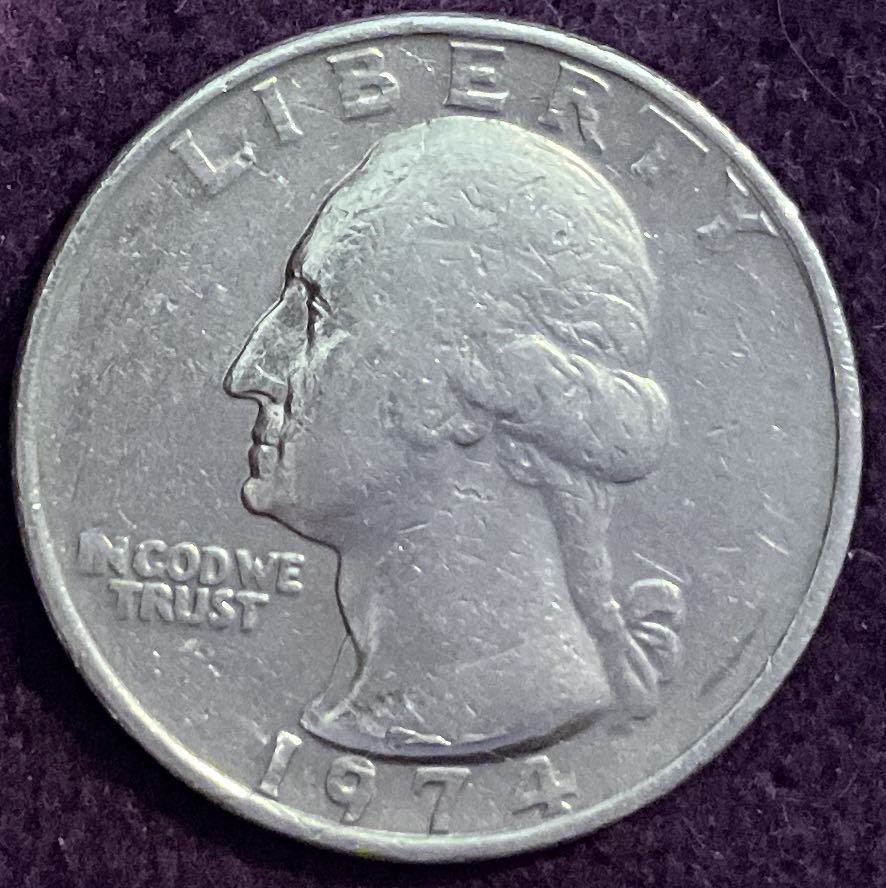 Quarter Washington 1974 5  coin collectible - Main Image 3