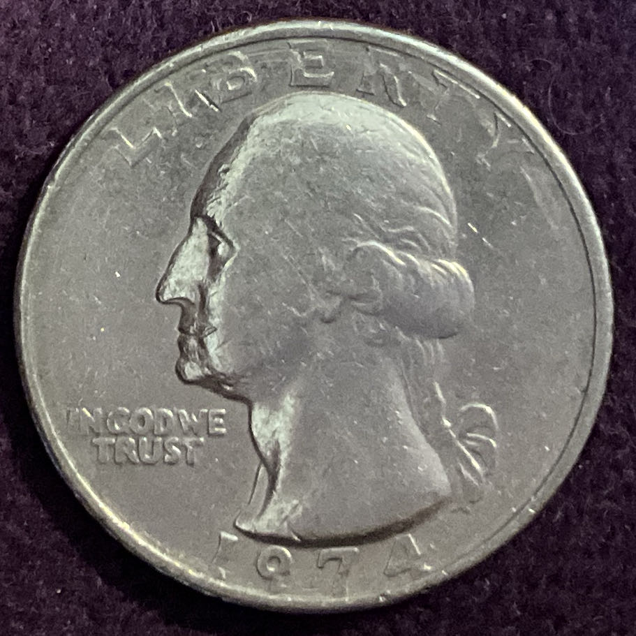 Quarter Washington 1974 6  coin collectible - Main Image 3