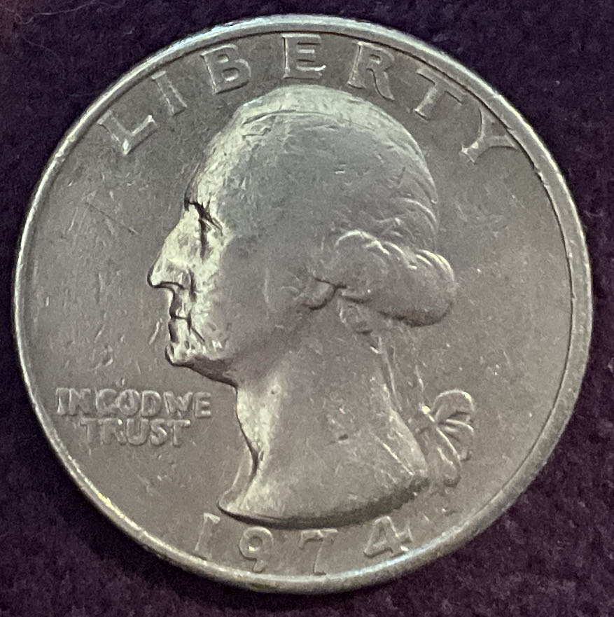 Quarter Washington 1974 7  coin collectible - Main Image 3