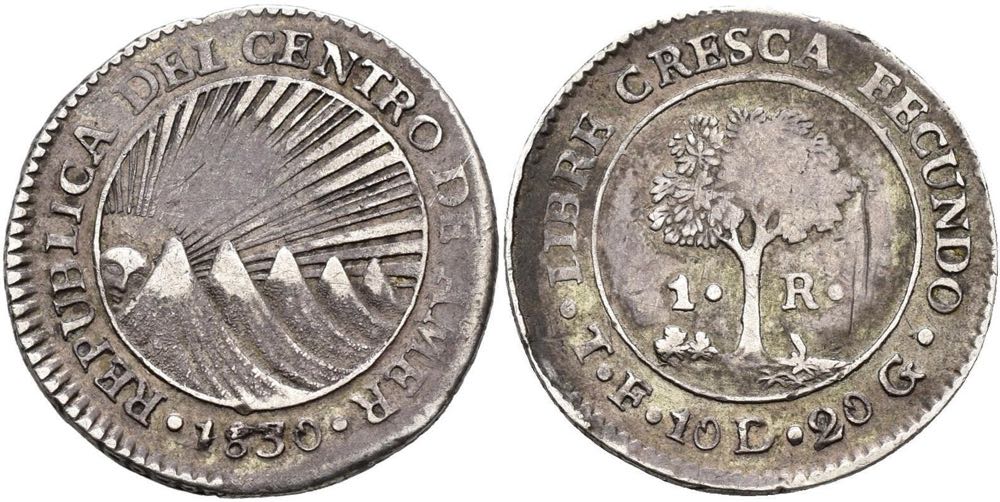 Honduras 1 real 1823 COB?  coin collectible - Main Image 3