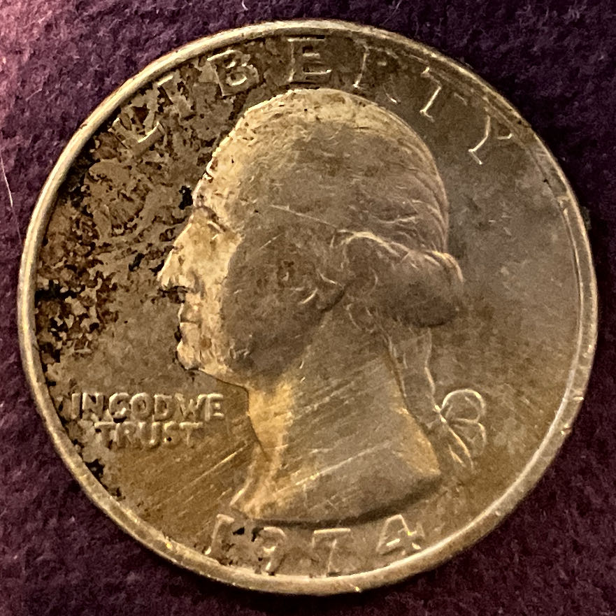 Quarter Washington 1974 10  coin collectible - Main Image 3