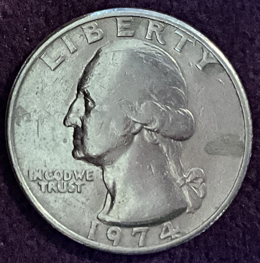 Quarter Washington 1974 11  coin collectible - Main Image 3