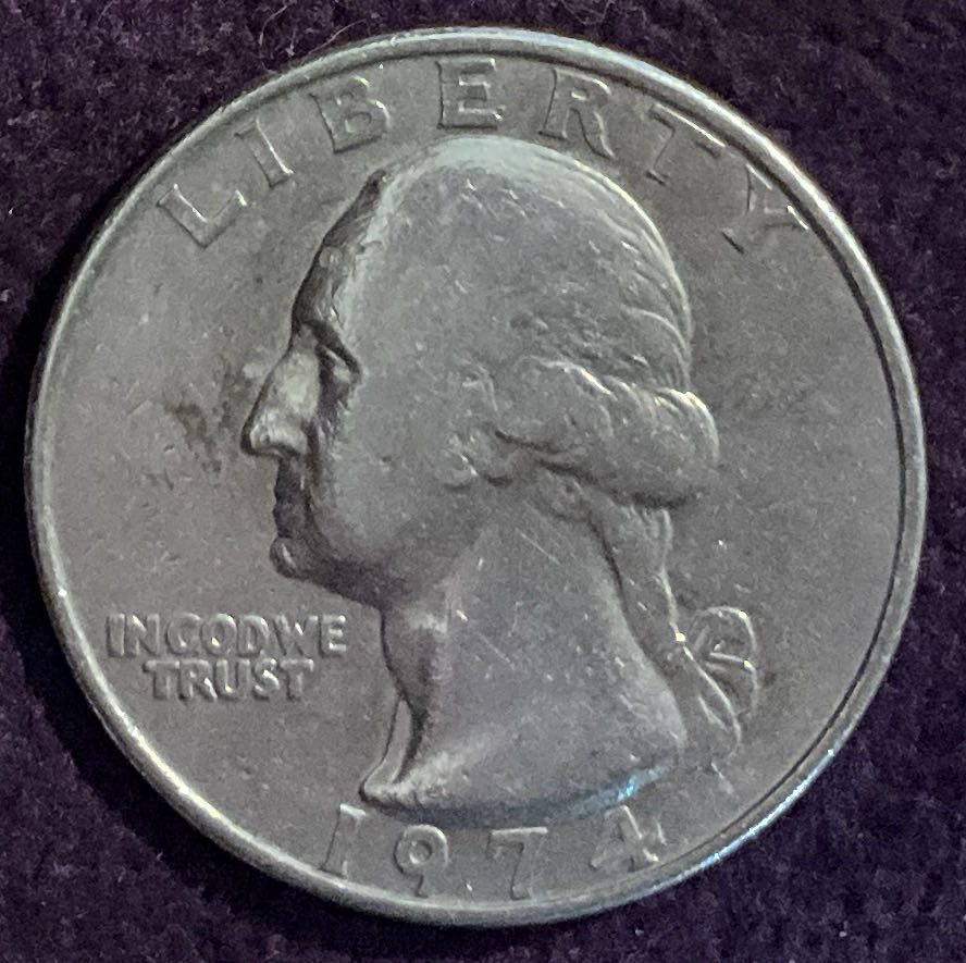 Quarter Washington 1974 13  coin collectible - Main Image 3