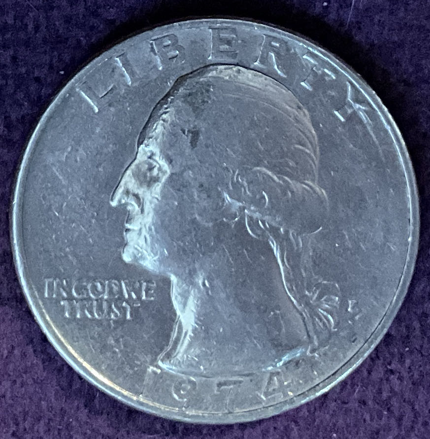 Quarter Washington 1974 D 1  coin collectible - Main Image 3