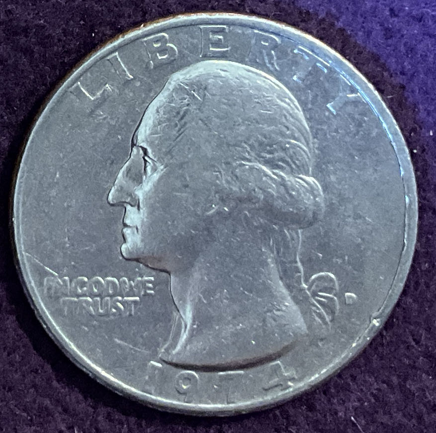 Quarter Washington 1974 D 2  coin collectible - Main Image 3