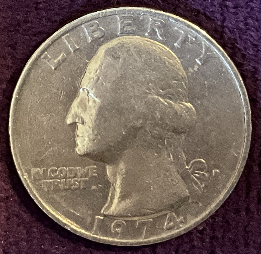 Quarter Washington 1974 D 4  coin collectible - Main Image 3