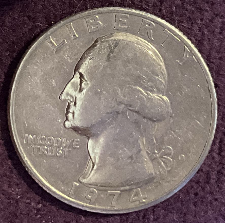 Quarter Washington 1974 D 8  coin collectible - Main Image 3