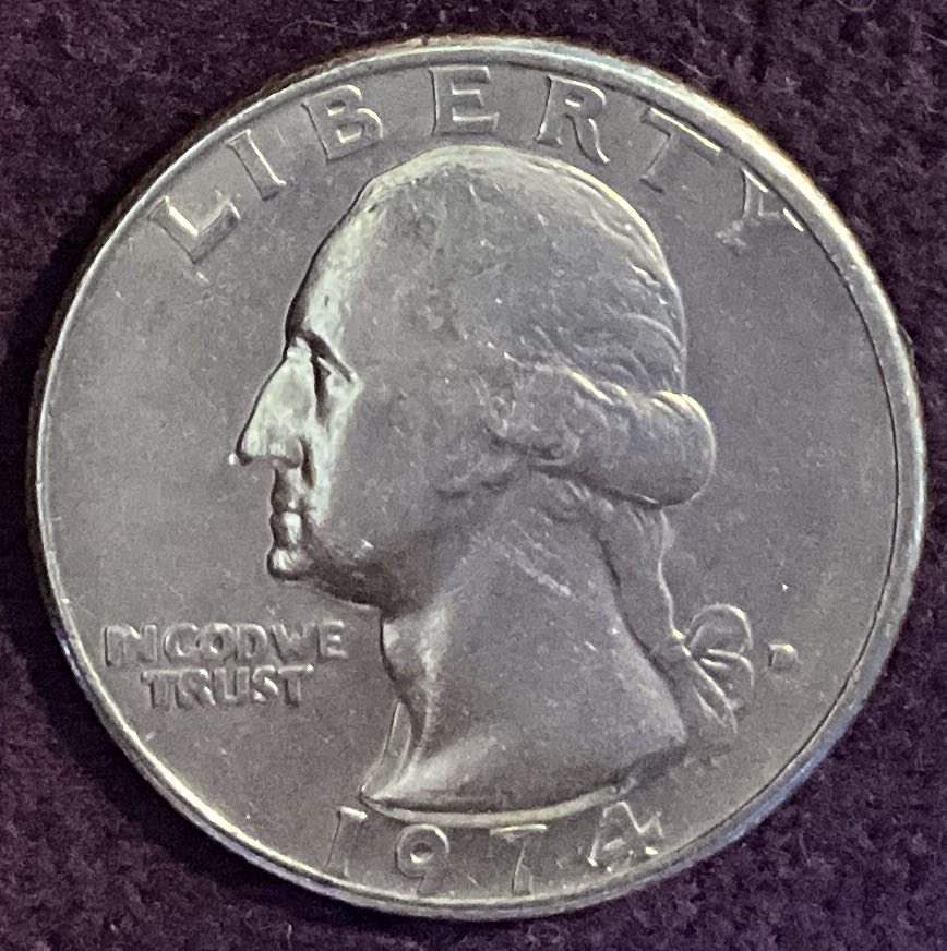 Quarter Washington 1974 D 9  coin collectible - Main Image 3
