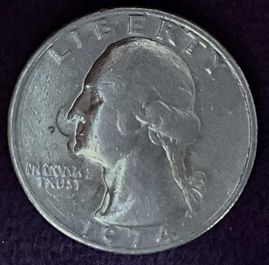 Quarter Washington 1974 15  coin collectible - Main Image 3