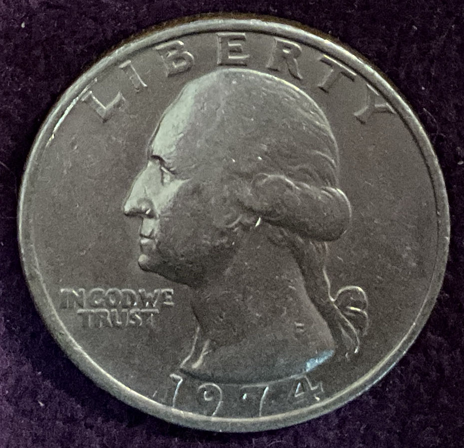 Quarter Washington 1974 16  coin collectible - Main Image 3
